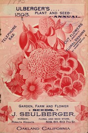 Cover of: Ulberger's plant and seed annual by J. Seulberger
