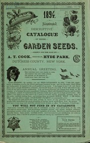 Cover of: Illustrated, descriptive catalogue of tested garden seeds | A.T. Cook (Firm)
