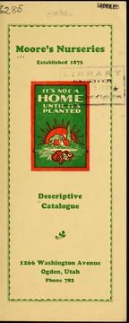 Cover of: Descriptive catalogue by Moore's Nurseries