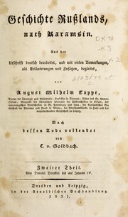 Cover of: Geschichte Russlands nach Karamsin: Aus der urschrift deutsch bearbeitet, und mit vielen anmerkungen