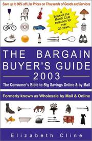 Cover of: The Bargain Buyer's Guide 2003: The Consumer's Bible to Big Savings Online & by Mail