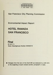 Cover of: Hotel Ramada, San Francisco | 
