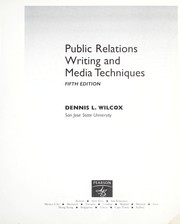 Cover of: Public relations writing and media techniques