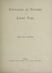 Cover of: Catalogue of pictures at Locko Park