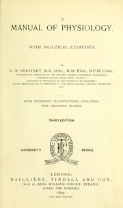 Cover of: A manual of physiology: with practical exercises