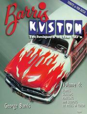 Cover of: Barris Kustom Techniques of the 50's by George Barris