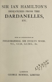 Cover of: Despatches from the Dardanelles, etc.
