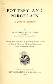 Cover of: Pottery and porcelain: a guide to collectors