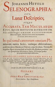 Cover of: Selenographia