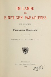 Cover of: Im Lande des einstigen Paradieses, ein Vortrag