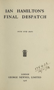 Cover of: Final Despatch by Hamilton, Ian Sir