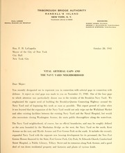 Cover of: Vital arterials gaps and the navy yard neighborhood by Triborough Bridge and Tunnel Authority, Triborough Bridge and Tunnel Authority