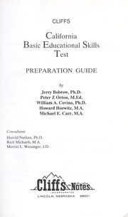 Cover of: Cbest: California Basic Educational Skills Test Preparation Guide (Cliffs Test Preparation Series)