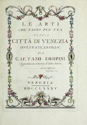 Cover of: Le arti che vanno per via nella citta di Venezia
