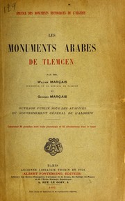 Cover of: Les monuments arabes de Tlemcen