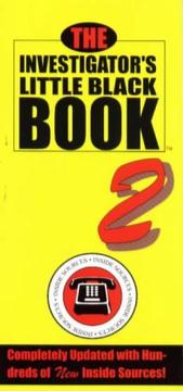 Cover of: The Investigator's Little Black Book 2 (Investigator's Little Black Books)