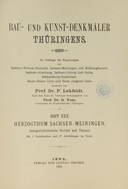 Herzogthum Sachsen-Meiningen by Paul Lehfeldt