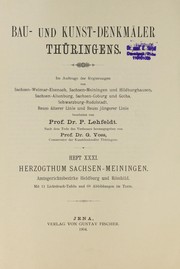 Cover of: Herzogthum Sachsen-Meiningen, Amtsgerichtsbezirke Heldburg und Römhild by Paul Lehfeldt, Georg Voss