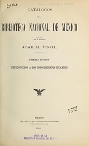 Cover of: Catálogos de la Biblioteca nacional de México