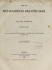 Cover of: Über die Metallspiegel der Etrusker