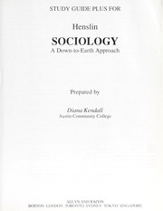 Cover of: Sociology: Down to Earth Approach Study Guide