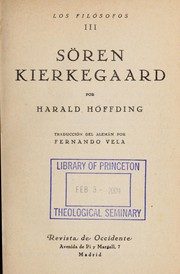 Cover of: So ren Kierkegaard by Harald Ho ffding