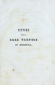 Cover of: Pitture della sala Farnese in Bologna