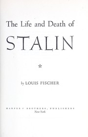 Cover of: The Life and death of Stalin