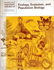 Cover of: Ecology, evolution and population biology: Readings from Scientific American