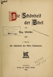 Cover of: Die Schönheit der Bibel