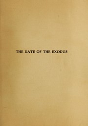 Cover of: The date of the Exodus