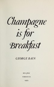 Cover of: Champagne is for breakfast
