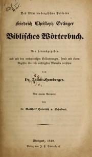 Cover of: Biblisches Wörterbuch