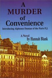 Cover of: A Murder of Convenience