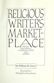 Cover of: Religious writer's marketplace by William H. Gentz