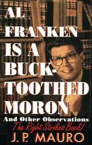 Cover of: Al Franken Is a Buck-Toothed Moron