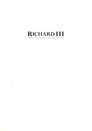 Cover of: Richard III and the princes in the Tower