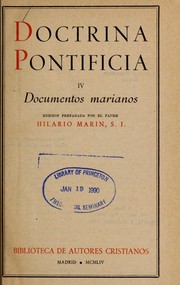 Cover of: Doctrina pontificia