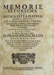 Memorie istoriche dell' antica città d'Atina by Bonaventura Tauleri d'Atìna