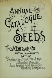 Cover of: Annual catalogue of seeds: 1898