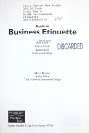 Cover of: Guide to business etiquette
