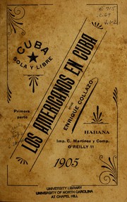 Cover of: Los Americanos en Cuba