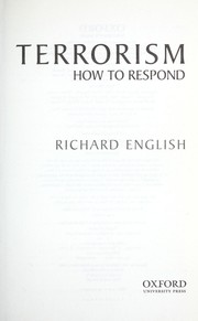 Cover of: Terrorism by Richard English