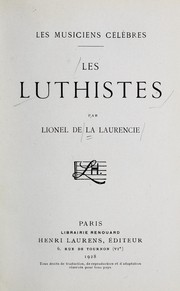 Cover of: Les luthistes