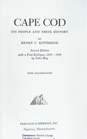 Cover of: Cape Cod: Its People and Their History