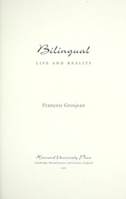 Cover of: Bilingual | FranГ§ois Grosjean