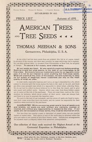 Cover of: Price list autumn of 1898: American trees and tree seeds