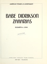 Babe Didrikson Zaharias by Elizabeth A. Lynn, R. Twombly