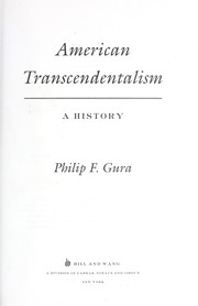 Cover of: American Transcendentalism by Philip F. Gura