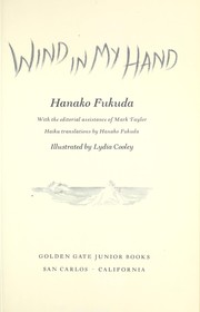 Cover of: Wind in my hand.